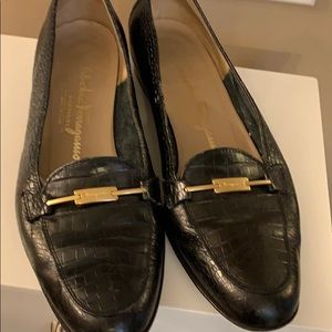 Ferragamo black shoes. Size 7